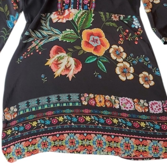 Johnny Was Mabel silk embroidered tunic dress NWT RARE - Picture 7 of 13